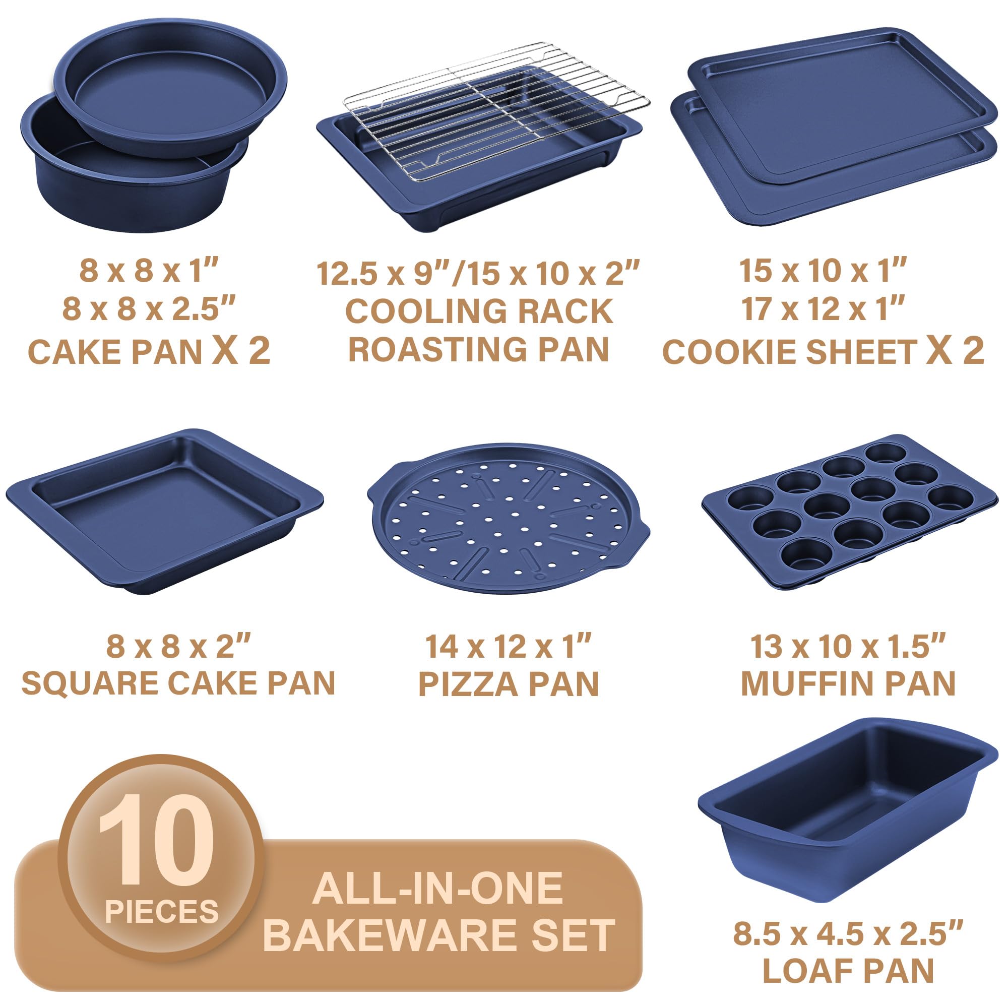 HONGBAKE roasting pan 15x10 for even heat and flavorful roasts.