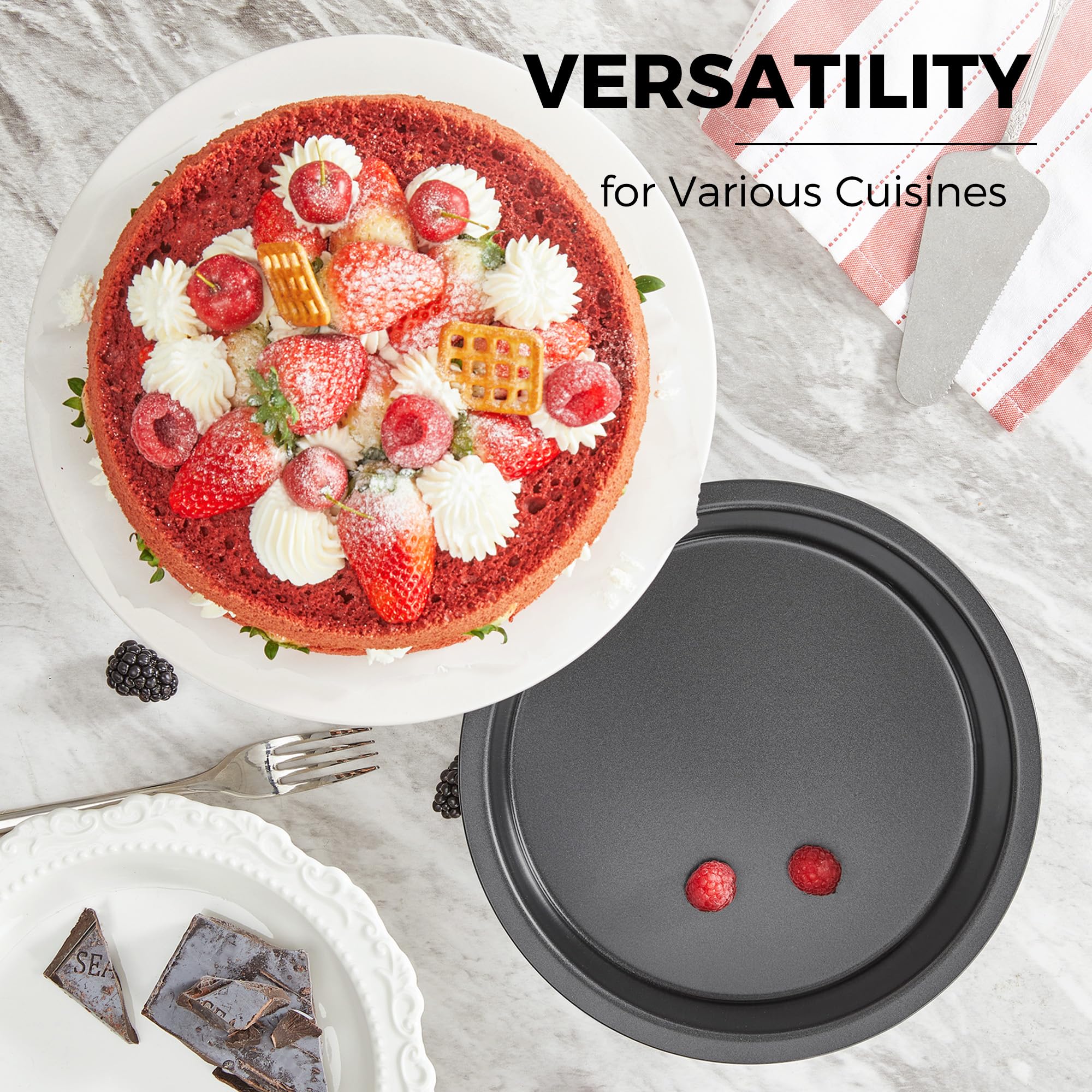HONGBAKE two-piece set supports versatile baking for layers and desserts.