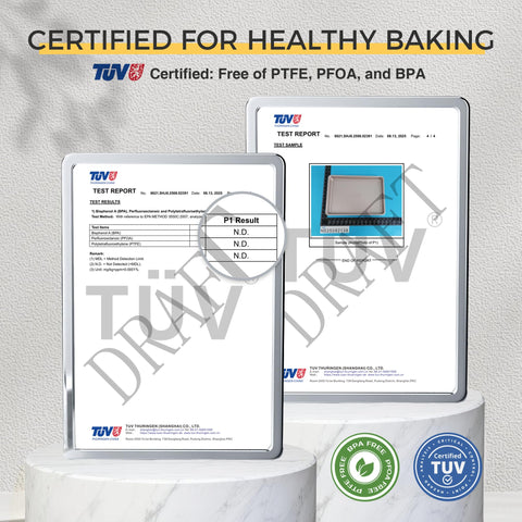 HONGBAKE round cake pans pair for uniform cake layers