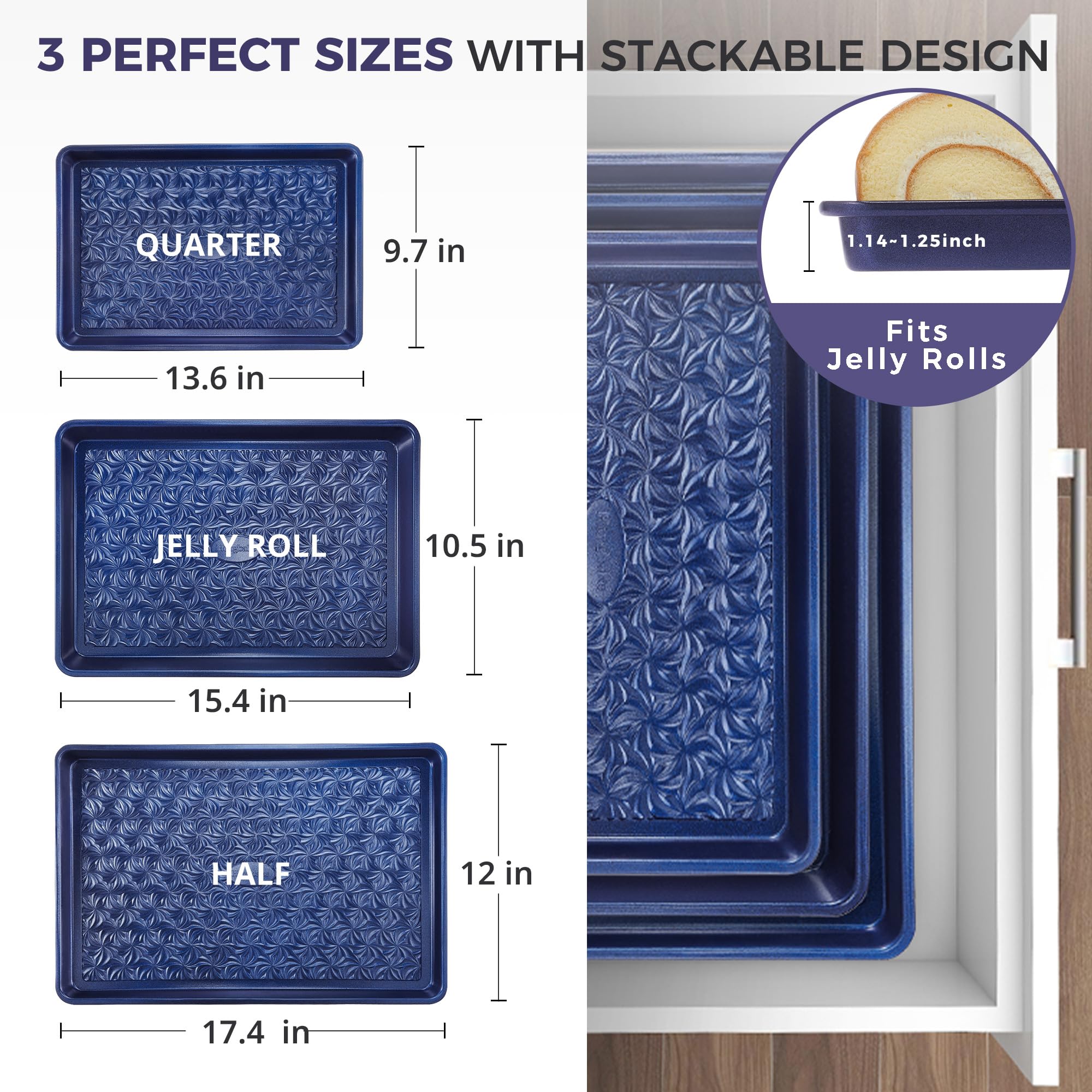 Hongbake blue pans bring stylish, durable bakeware to daily use.