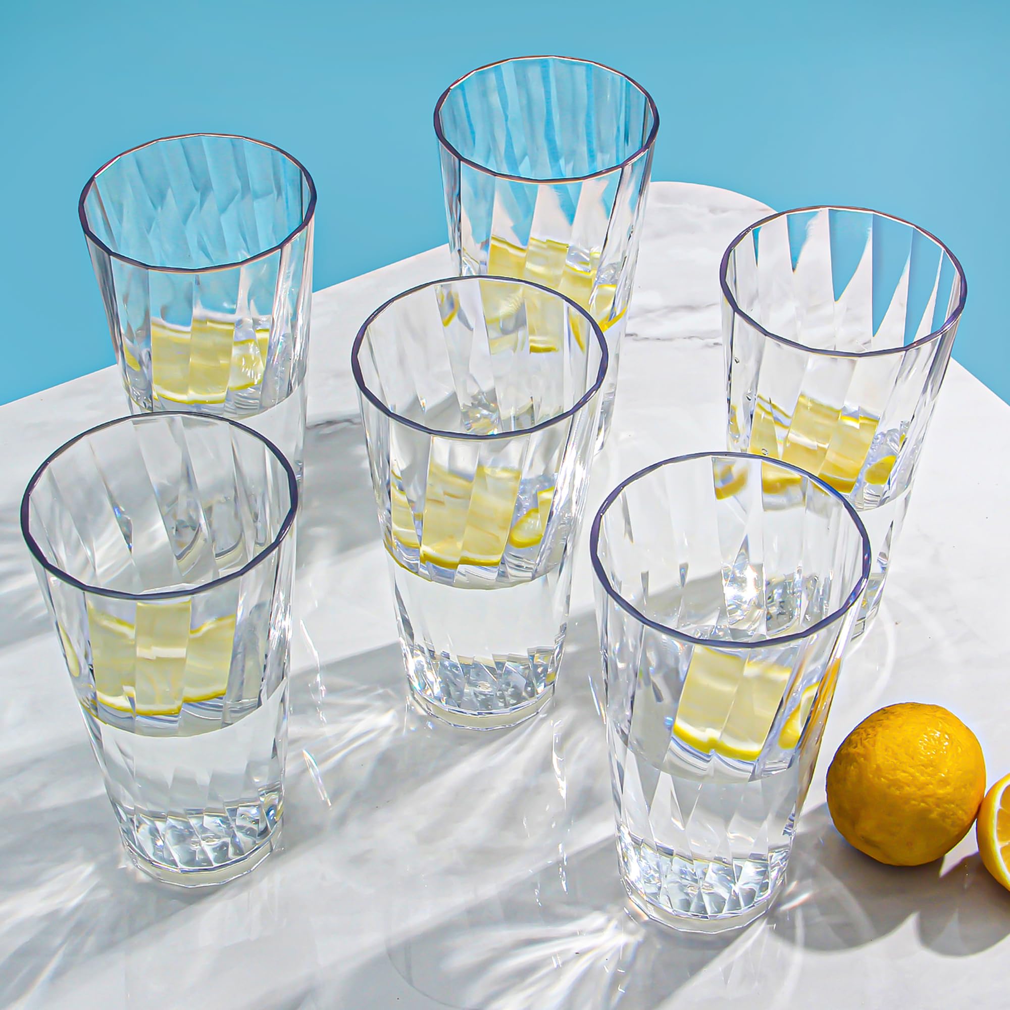 HONGBOLI unbreakable 20oz glasses ideal for kids, safe to handle.