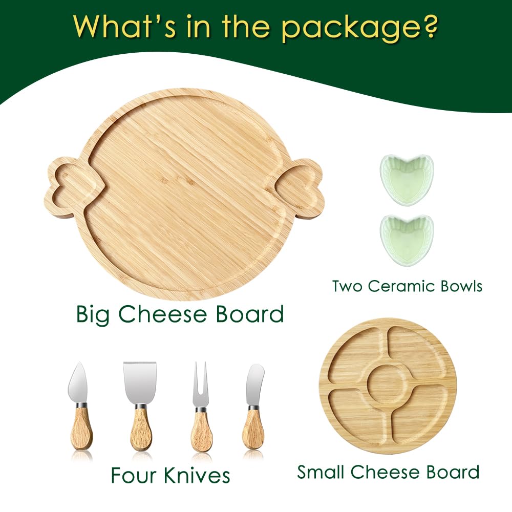 Hongsane cheese knife set included for easy cheese prep