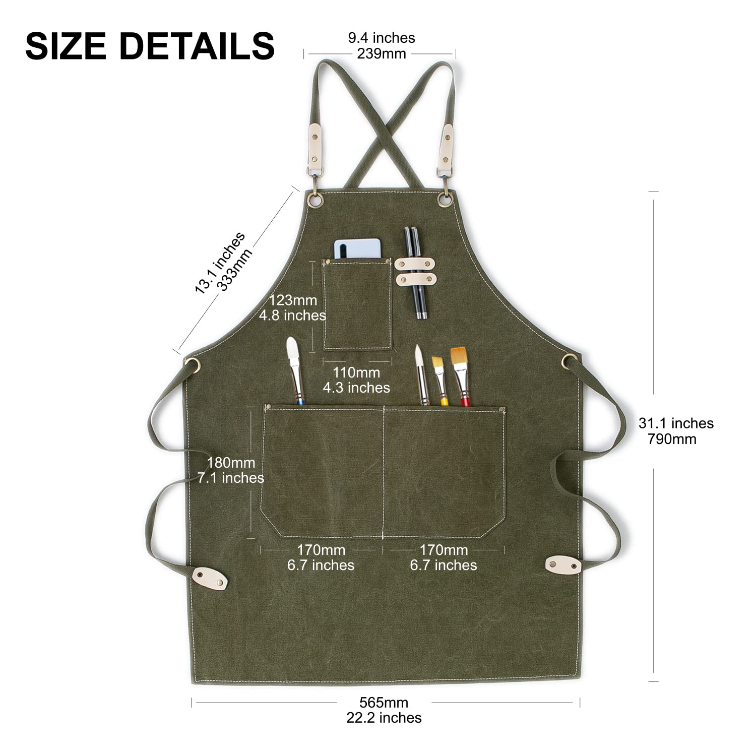 Hongsome cross-back adjustable strap for comfortable all-day wear