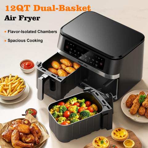 HoninJoy nonstick baskets are dishwasher safe for easy cleanup