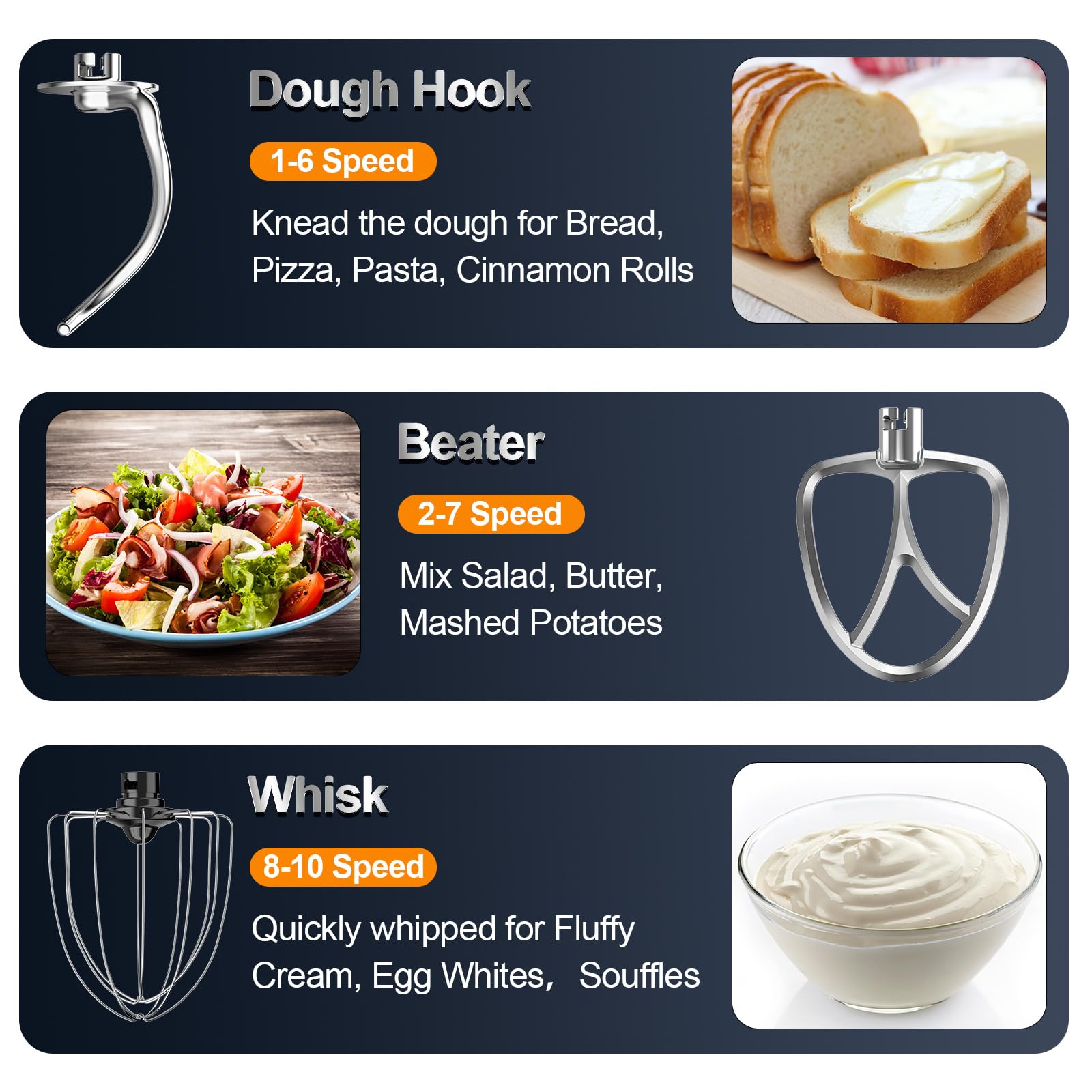 Beater attachment for thorough batter mixing with the Honinst