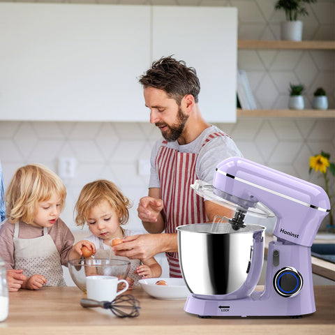 Honinst stand mixer on a kitchen counter, ready for breads and desserts.