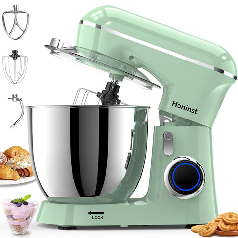 Honinst stand mixer tilt-head for easy ingredient addition during baking