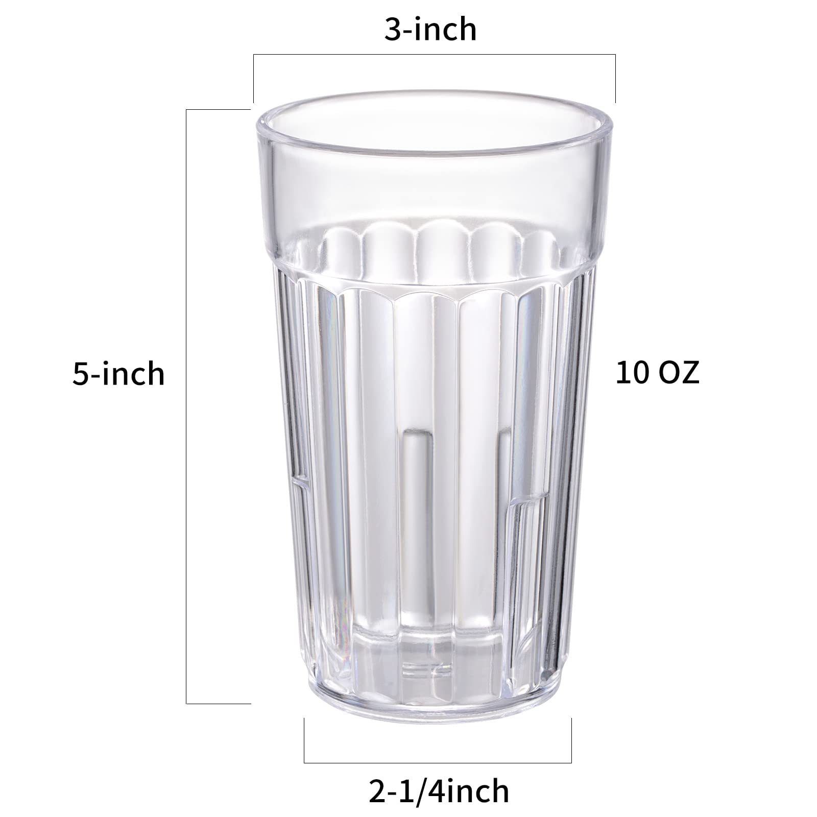 Honla break resistant plastic glass, ideal for outdoor use.