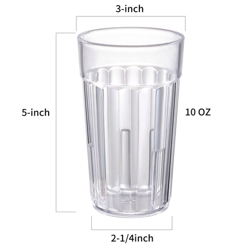 Honla break resistant plastic glass, ideal for outdoor use.