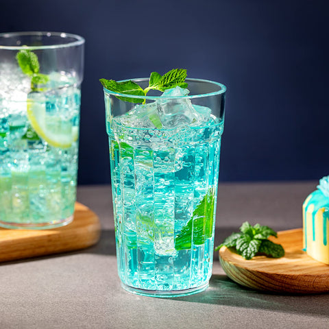 Honla five-color set with translucent stripes, ideal for family meals.