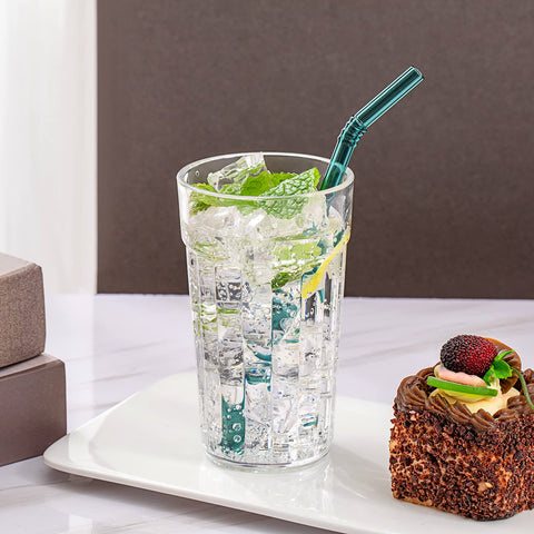 Honla Rose Red glass with textured grip, perfect for kids drinks.