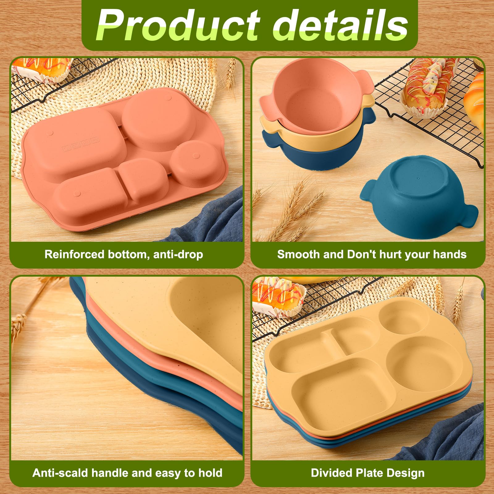 Honoson wheat straw fork, sturdy yet comfortable to hold.