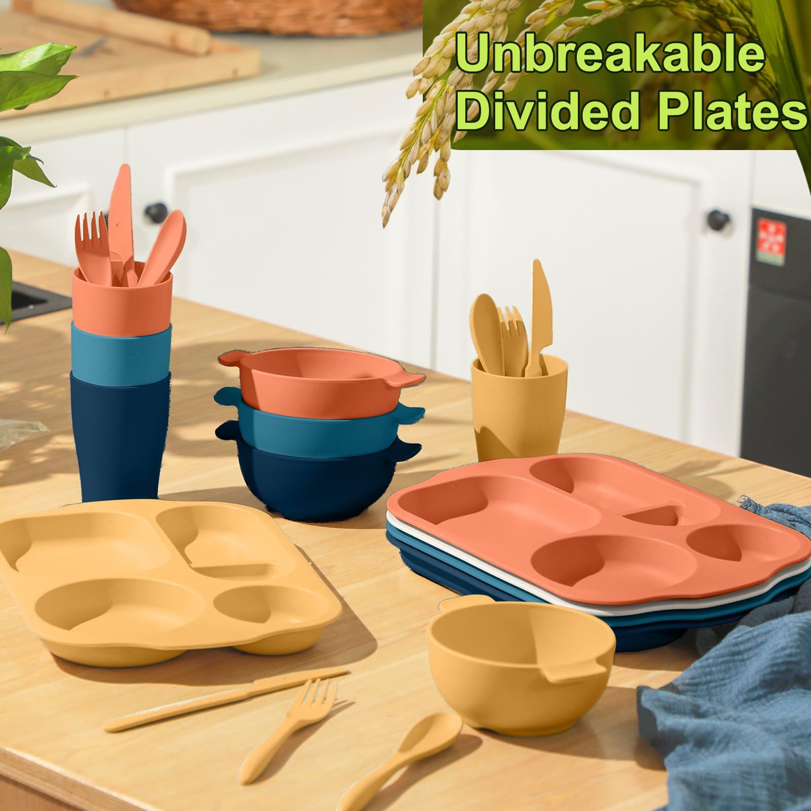 Honoson wheat straw spoon for everyday dining, durable and easy to clean.