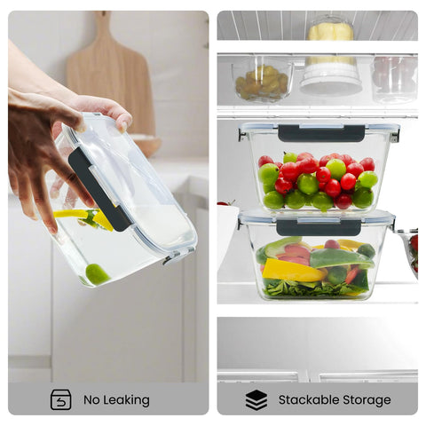 Hontent airtight locking lid with silicone seal preserves flavors