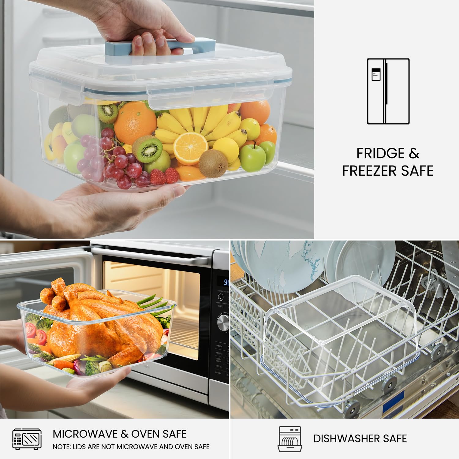 Hontent storage from fridge to freezer for versatile meal planning