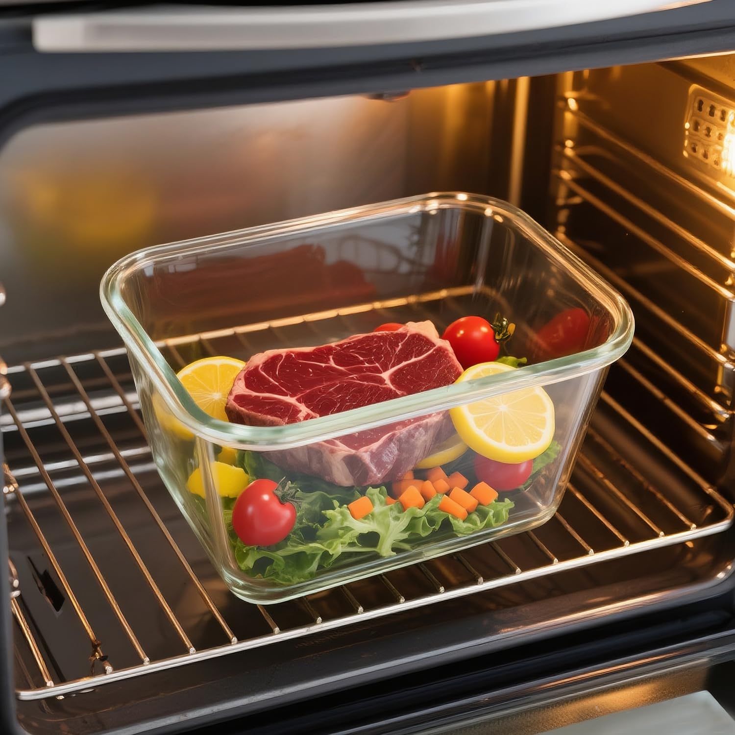 Hontent versatile container suited for marinating, baking, and fermenting