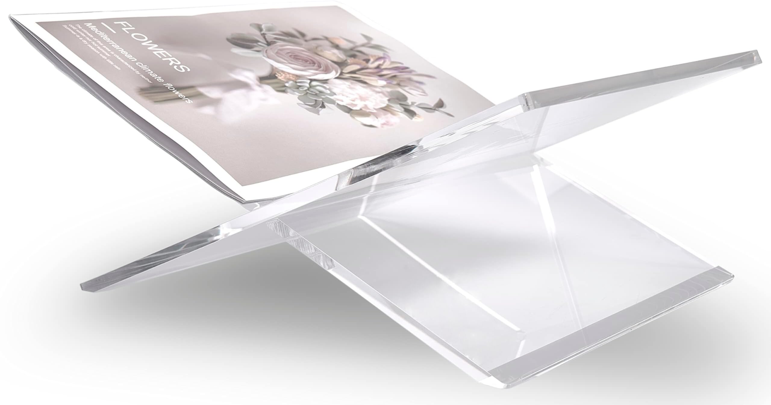 Honygebia portable travel book stand fits bags for on-the-go reading.