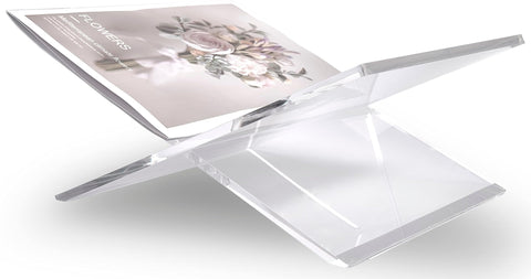 Honygebia portable travel book stand fits bags for on-the-go reading.
