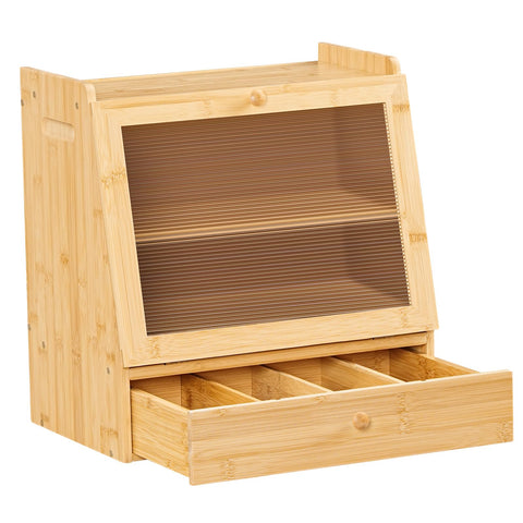 HOOBRO bamboo finish adds natural elegance to kitchen