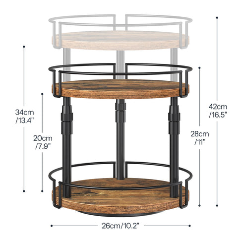 HOOBRO durable metal frame and particleboard construction for long-lasting spice storage