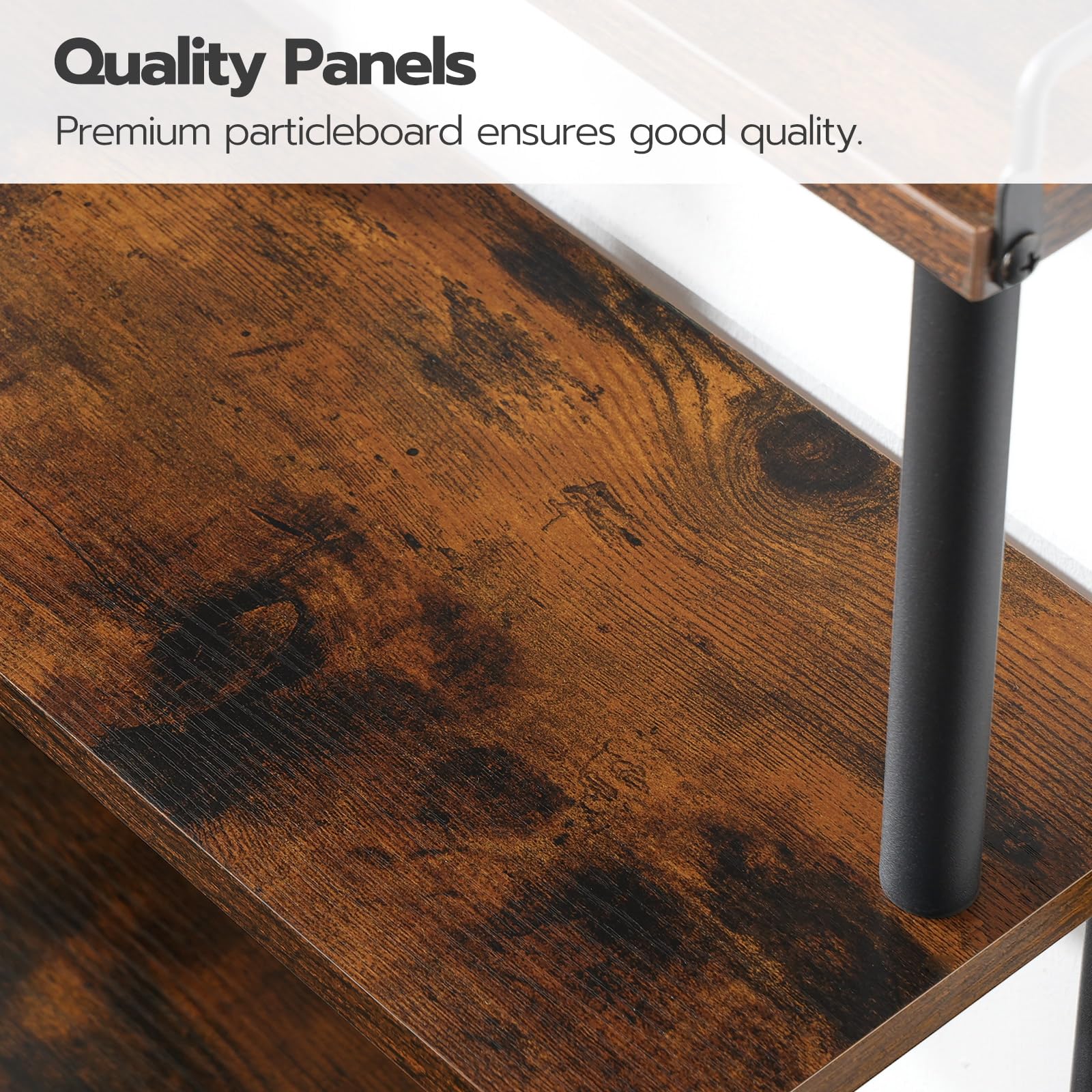 HOOBRO sturdy side frames support stable daily use.