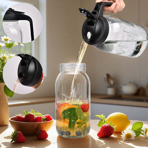 Hoofess BPA-free glass pitcher designed for safe daily beverages
