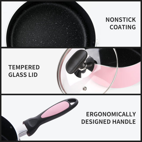HooJay durable multi-layer nonstick coating resists scratches.