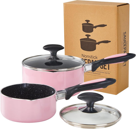 HooJay 1qt nonstick saucepan for easy, quick cooking.