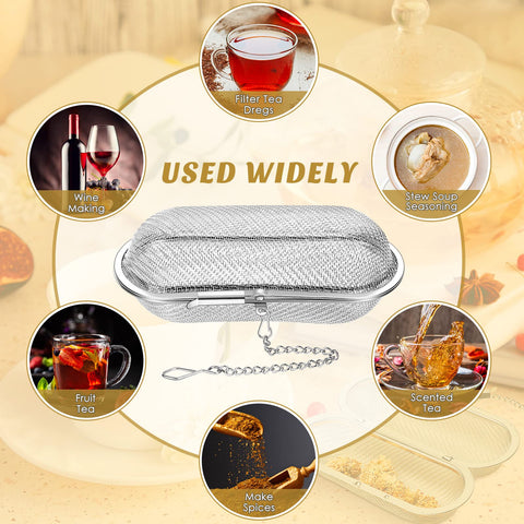 Hoolerry oval spice bag filter ideal for cinnamon sticks.
