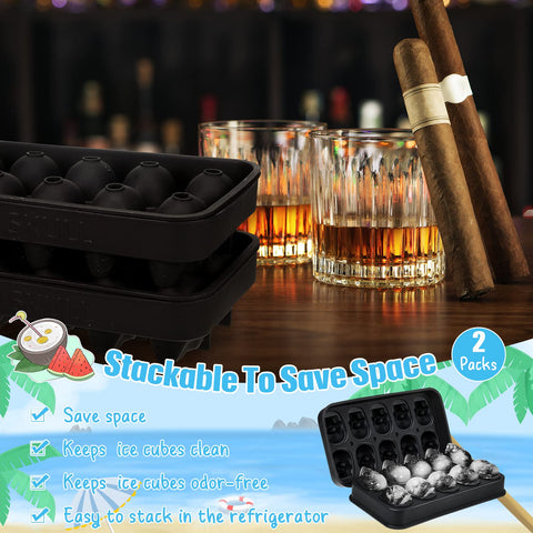 Hoolerry skull mold close-up showing flexible silicone surface for easy release.