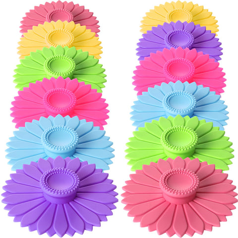 Hoolerry sunflower-design cup cover adds color while keeping drinks warm