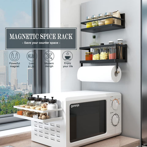Hoopoton compact kitchen organizer saves cabinet space.