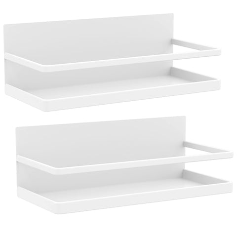 Hoopoton Magnetic Spice Rack Organizer attached to fridge side for easy spice access