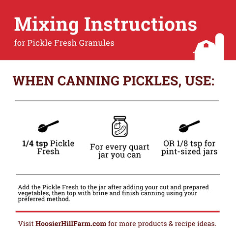 Kitchen setup using Pickle Fresh granules for simple pickle prep