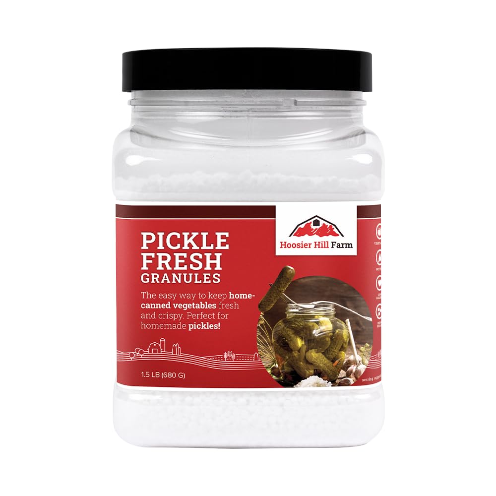 Hoosier Hill Farm Pickle Fresh granules in packaging for easy canning and crisp results