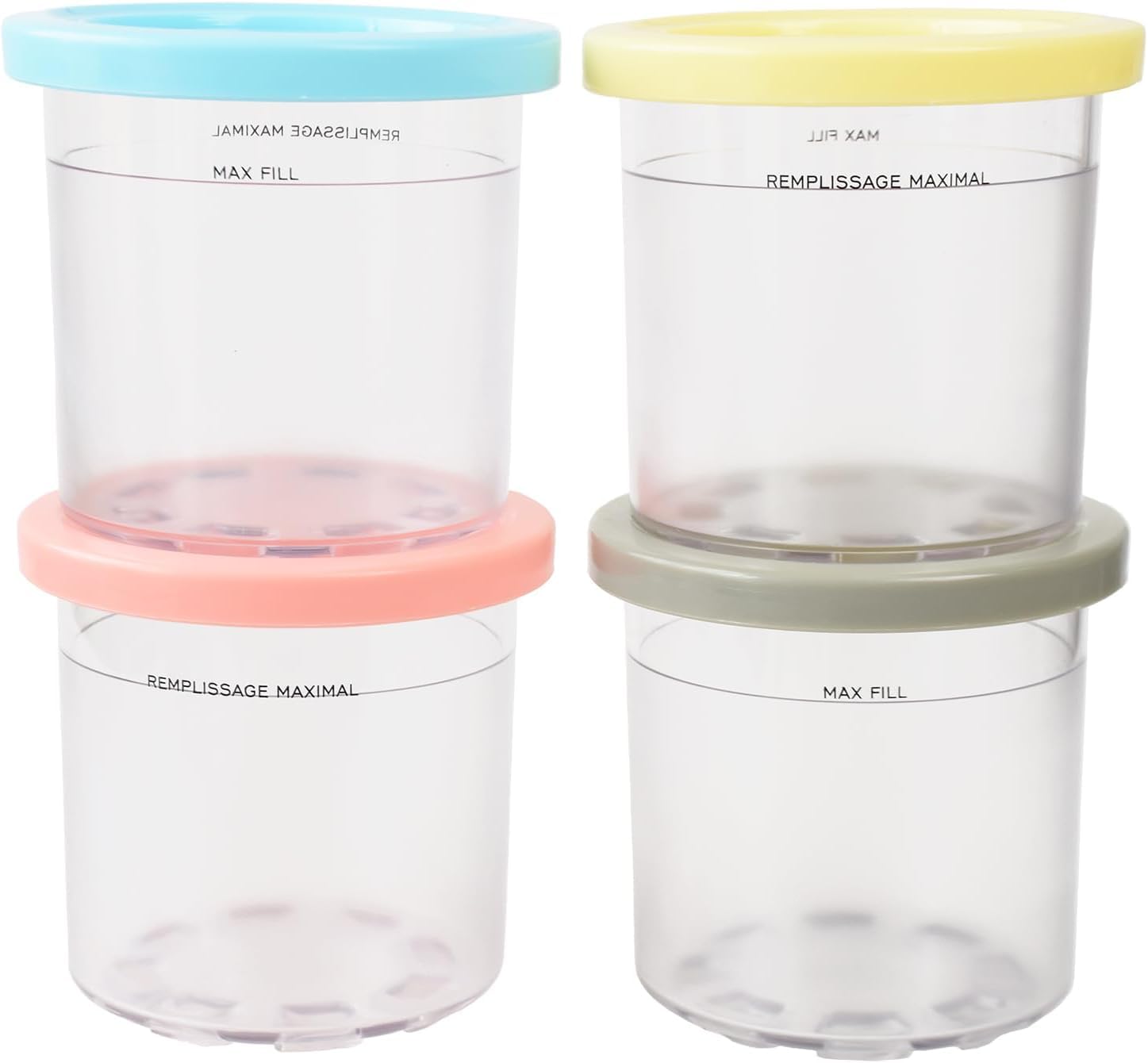 HOPENE ice cream pint container with lid keeps flavors fresh and prevents leaks.