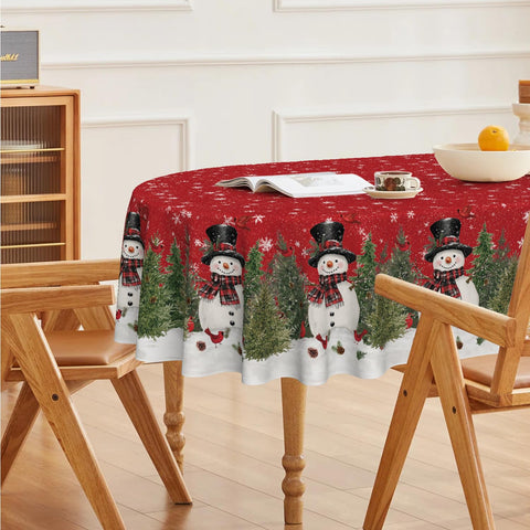 Horaldaily tablecloth is machine washable for easy care after parties.