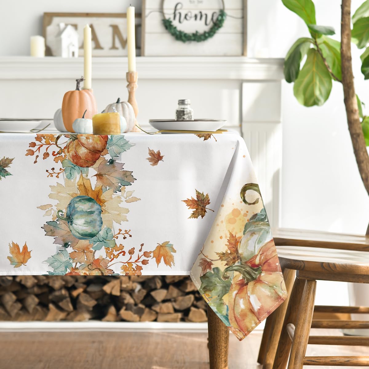 Horaldaily washable tablecloth ensures easy cleanup after dinner parties.