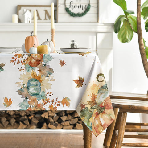 Horaldaily washable tablecloth ensures easy cleanup after dinner parties.