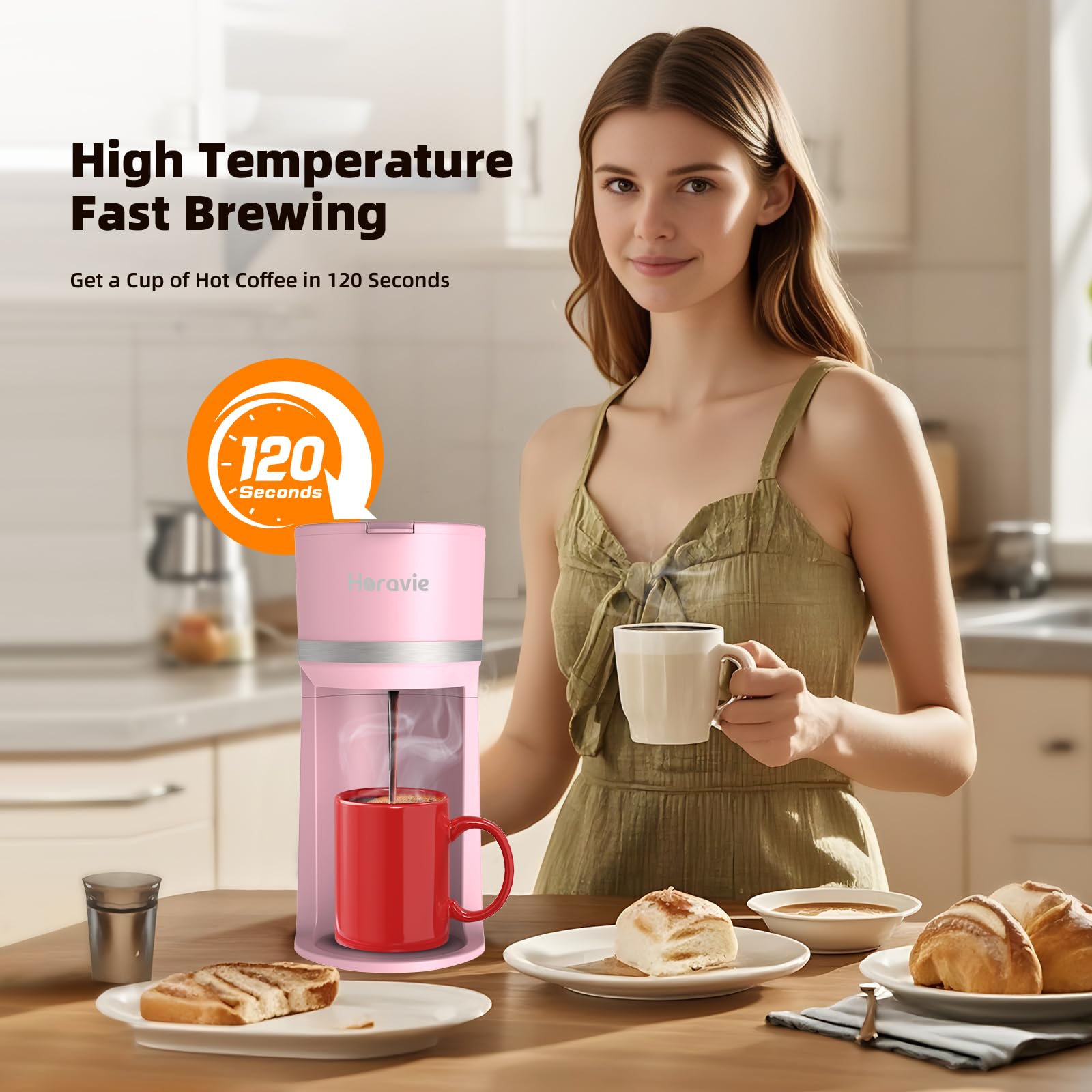 Horavie descaling reminder signals when cleaning is needed.