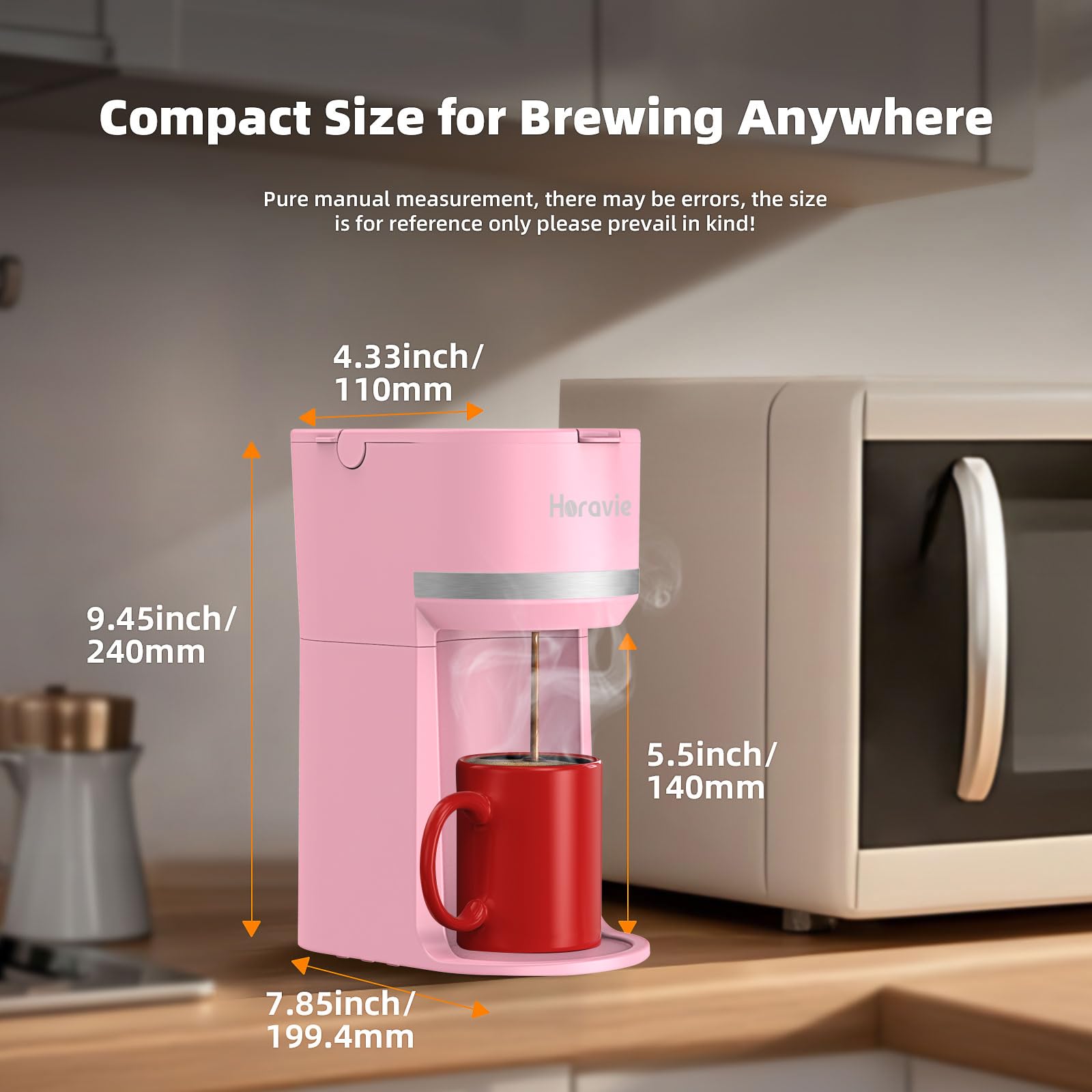 Horavie one-button operation enables fast, simple coffee every morning.