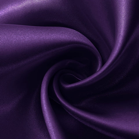 Horbaunal purple satin table runner care instruction: hand wash and air dry.