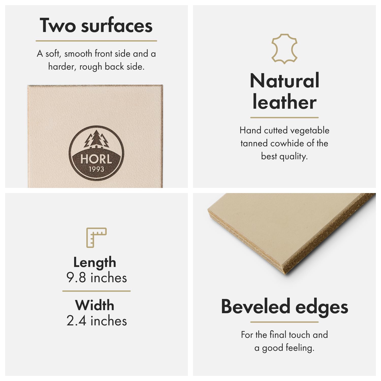 HORL Leather Strop edge-use demonstrates burr removal and smooth blade polish.