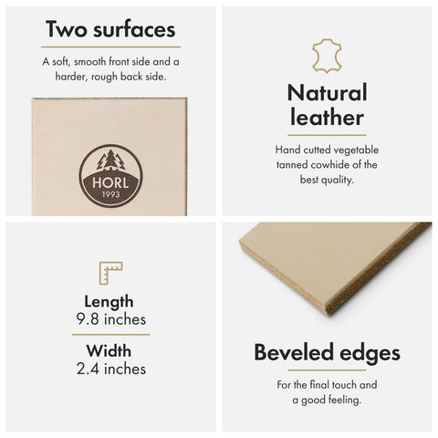 HORL Leather Strop edge-use demonstrates burr removal and smooth blade polish.