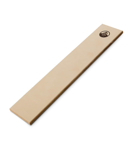 HORL Leather Strop close-up showing fine texture for professional blade finishing.