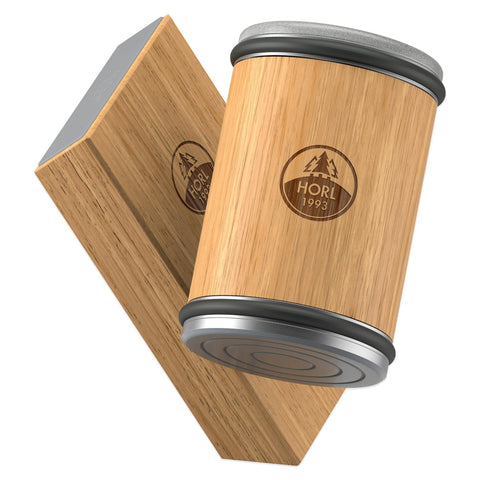 HORL 2 rolling sharpener demonstrates sharpened knife edge for precise kitchen tasks.