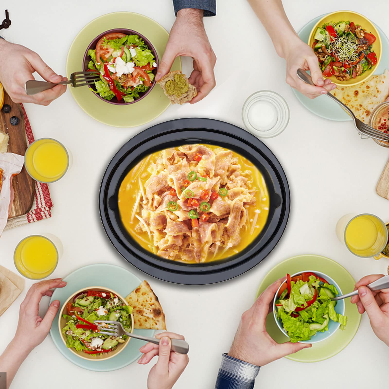 Horuhue easy-clean silicone liner is dishwasher safe for quick post-meal cleanup