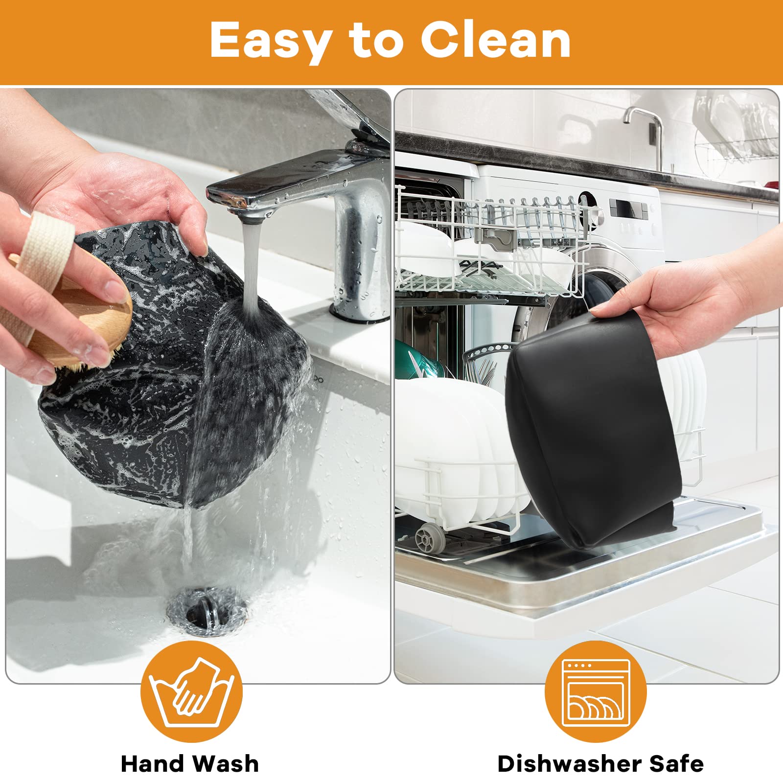 Horuhue nonstick divider keeps flavors separate and stress-free.
