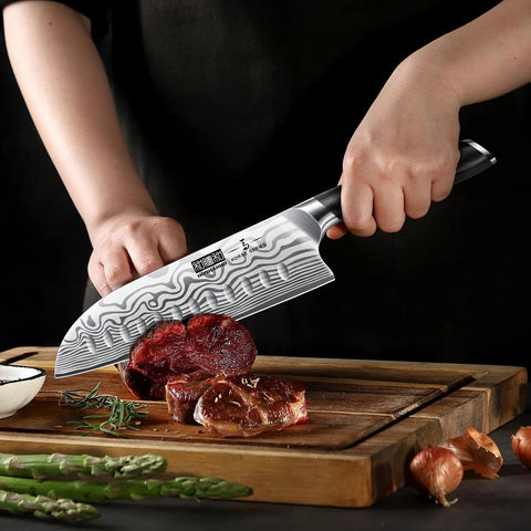 HOSHANHO 3.75-inch paring knife for peeling and detail work.