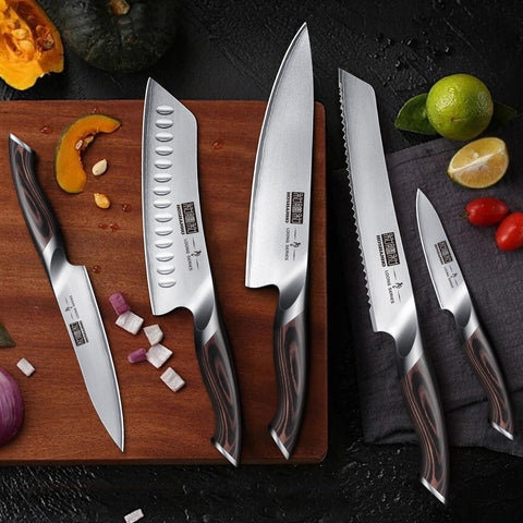 HOSHANHO 3.75-inch paring knife shown for precise peeling and trimming.